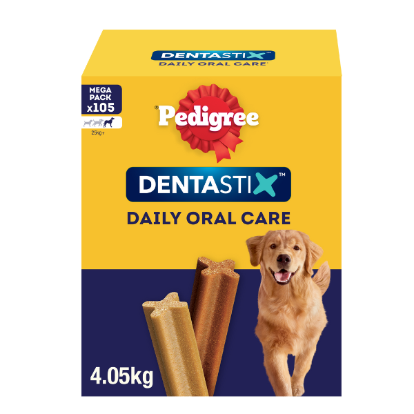 Pedigree Dentastix Large snack per l'igiene orale - 105 pezzi - Large