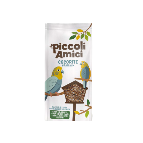 Piccoli Amici Gran Mix mangime per cocorite - 1 kg - Mangime per uccelli - 1° ORDINE? scegli lo sconto BZR5 / BZR20 + 200 punti fedeltà