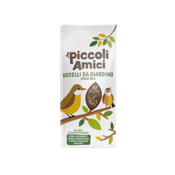 Piccoli Amici Gran Mix mangime per uccelli da giardino - 1 kg - Mangime per uccelli - 1° ORDINE? scegli lo sconto BZR5 / BZR20 + 200 punti fedeltà