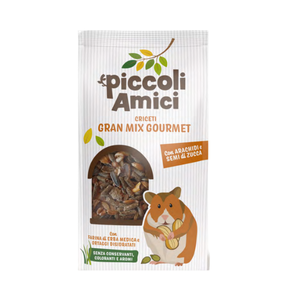 Piccoli Amici Gran Mix Gourmet per Criceti - 500 gr - Mangime per conigli - 1° ORDINE? scegli lo sconto BZR5 / BZR20 + 200 punti fedeltà