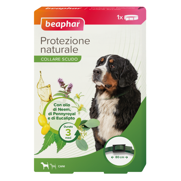 Beaphar Collare Protettivo Naturale per Cani - 80 cm - Antiparassitario - Spedizione Gratuita da 39€