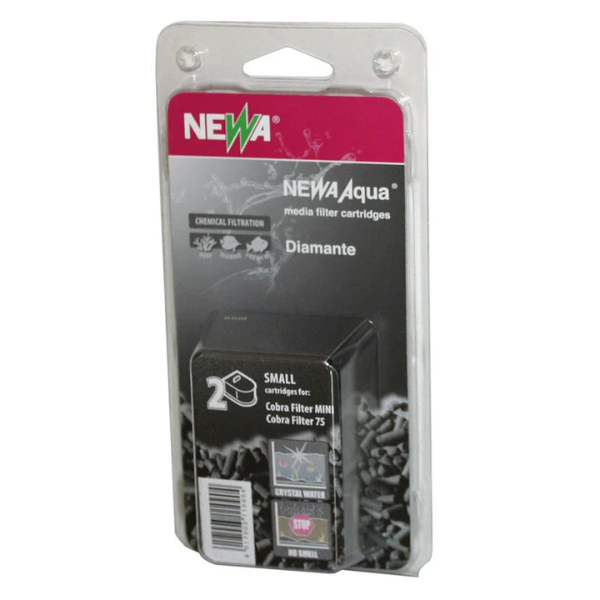 Newa Cobra Filter per acquari - CF 75 e MINI: 2 Cartucce Carbone Diamante Small - 1° ORDINE? scegli lo sconto BZR5 / BZR20 + 200 punti fedeltà
