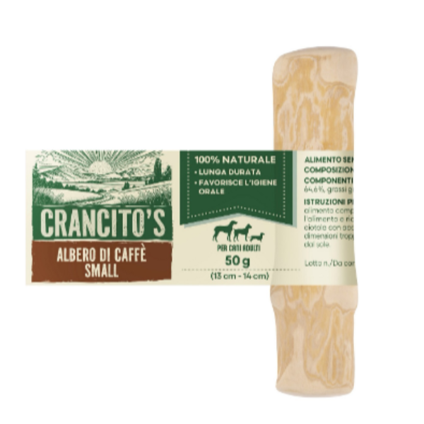 Crancito's Snack naturale in Legno di Albero del Caffè per cani adulti - 25 gr - 1° ORDINE? scegli lo sconto BZR5 / BZR20 + 200 punti fedeltà