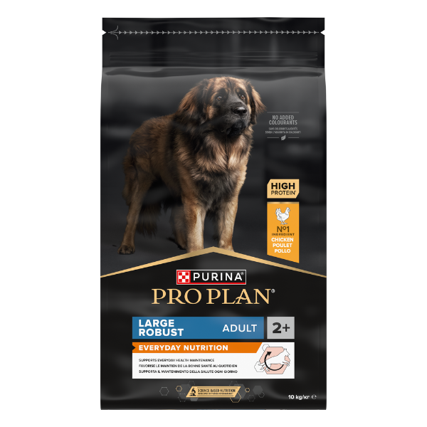 Purina Pro Plan Large Robust Adult Everyday Nutrition Crocchette per cani - 10 kg - Croccantini per cani - 1° ORDINE? scegli lo sconto BZR5 / BZR20 + 200 punti fedeltà