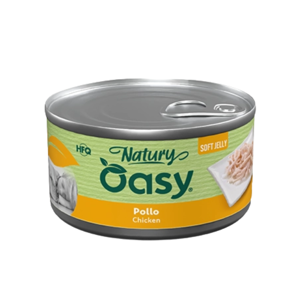 Oasy Natury Dog Adult Soft Jelly 150 gr - pollo - Confezione da 6 pezzi - Cibo Umido per Cani - 1° ORDINE? scegli lo sconto BZR5 / BZR20 + 200 punti fedeltà