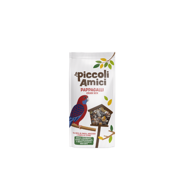 Image of Piccoli Amici Gran Mix mangime per pappagalli - 800 gr - Mangime per uccelli - 1° ORDINE? scegli lo sconto BZR5 / BZR20 + 200 punti fedeltà010