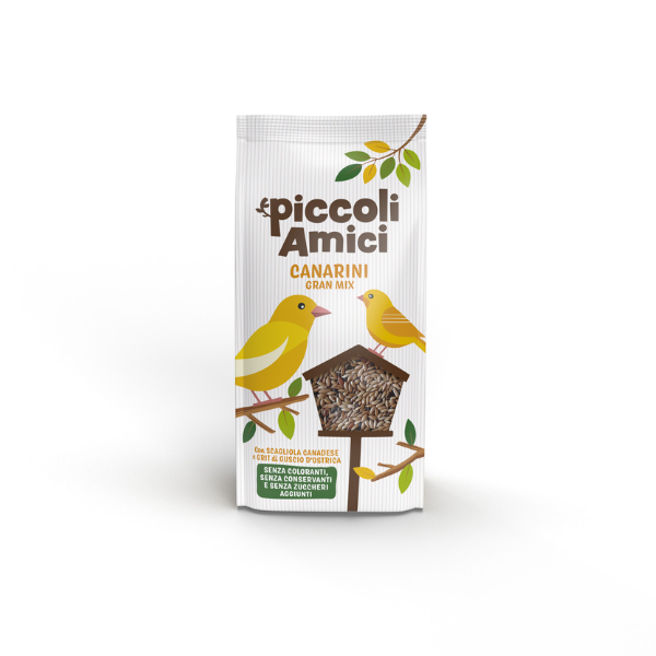 Piccoli Amici Gran Mix mangime per canarini - 800 gr - Mangime per uccelli - 1° ORDINE? scegli lo sconto BZR5 / BZR20 + 200 punti fedeltà