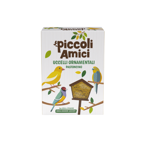 Image of Piccoli Amici Pastoncino per Uccelli Ornamentali - 400 gr - Mangime per uccelli - 1° ORDINE? scegli lo sconto BZR5 / BZR20 + 200 punti fedeltà010