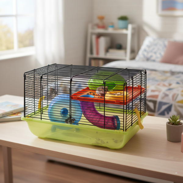 Gabbia Criceti Imac - Nero 9: 45x30,5x29 cm