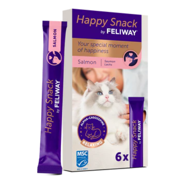 Feliway Happy Snack per gatti in crema 90 gr - Happy snack Feliway Salmone 90 gr - 1° ORDINE? scegli lo sconto BZR5 / BZR20 + 200 punti fedeltà