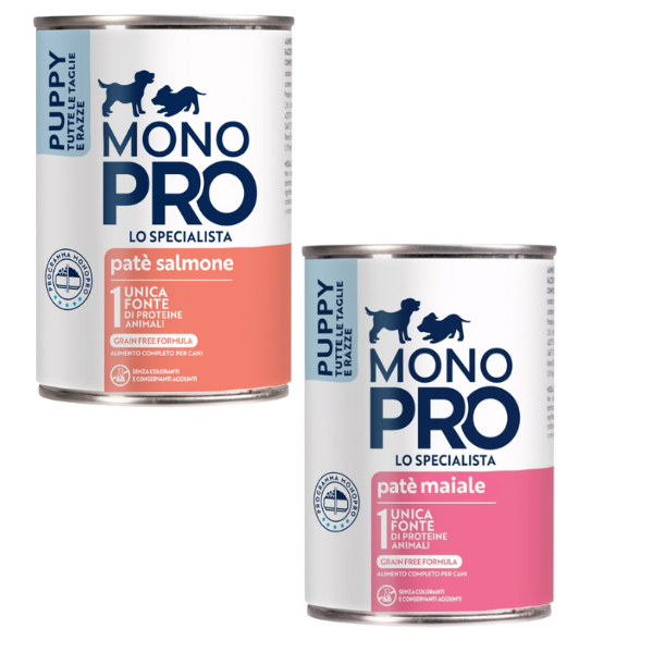 Monopro lo specialista Puppy All Breeds Patè Grain Free 400 gr