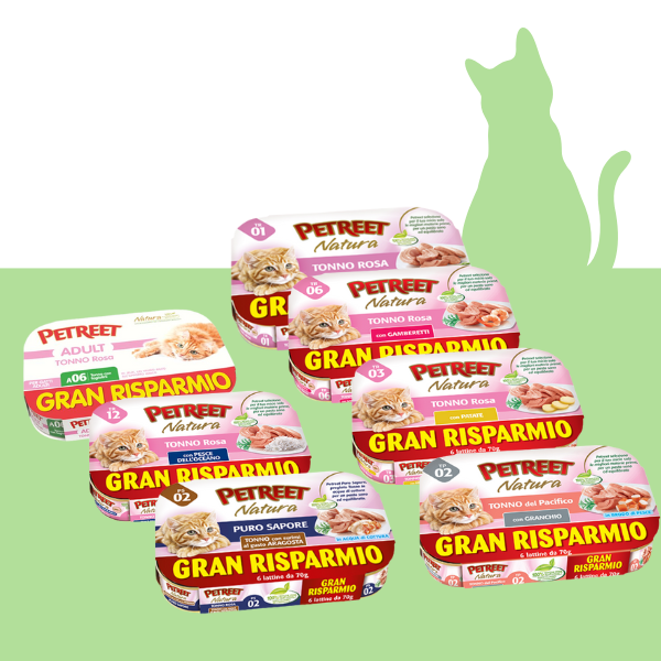 Petreet Natura Cat Maxi Scorta 42x70 gr multigusto