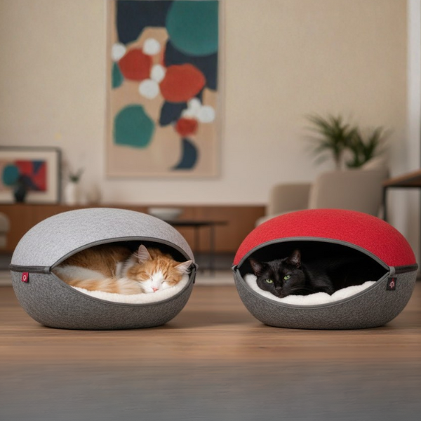 Cuccia per gatti Nicchia in felcro, con cuscino double face Canadian Cat