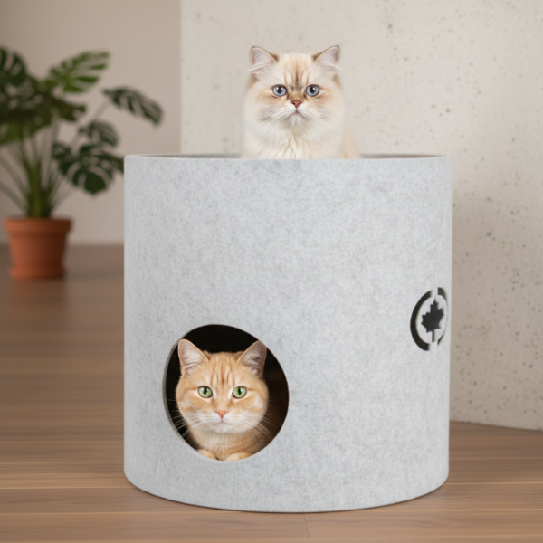 Cuccia a 2 piani con tiragraffi per gatti integrato Torre Owen CanadianCat