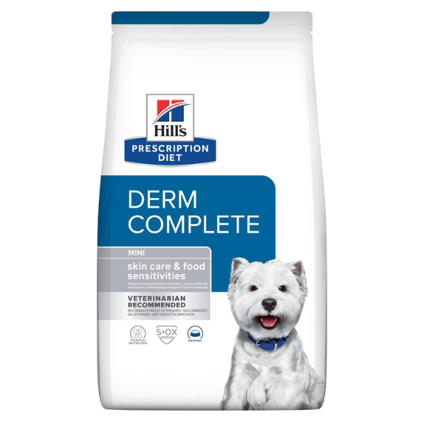 Hill's Prescription Diet Dog Mini Derm Complete Skin care - 1 kg - 1° ORDINE? scegli lo sconto BZR5 / BZR20 + 200 punti fedeltà