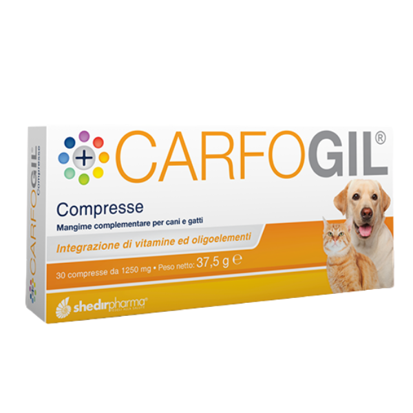 Shedir Pharma Carfogil Mangime Complementare - 1 confezione da 30 compresse - SPEDIZIONE GRATIS 1° ORDINE + scegli lo sconto BZR5 / BZR20