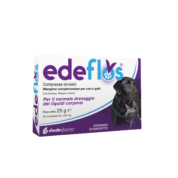Shedir Pharma Edeflos Mangime Complementare Drenante - 1 confezione da 20 compresse - SPEDIZIONE GRATIS 1° ORDINE + scegli lo sconto BZR5 / BZR20