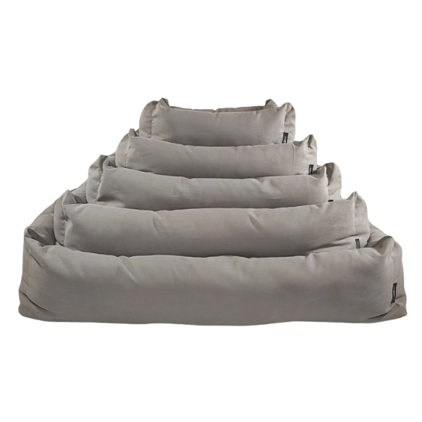 Divano rettangolare sfoderabile Eco Nasonero - Tortora - 40x27 cm - Cucce per cani da interno - SPEDIZIONE GRATIS 1° ORDINE + scegli lo sconto BZR5 / BZR20