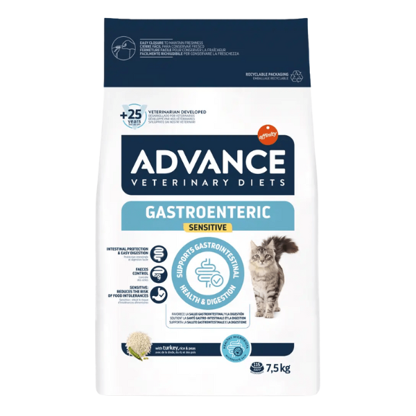Advance Veterinary Diets Gastroenteric Sensitive Cat - 1,5 kg - 1° ORDINE? scegli lo sconto BZR5 / BZR20 + 200 punti fedeltà