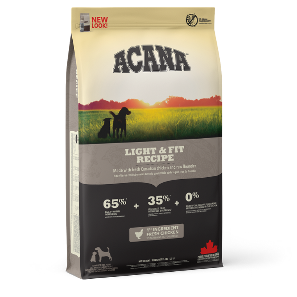 Image of Acana Light and Fit Recipe - 11,4 kg Croccantini per cani