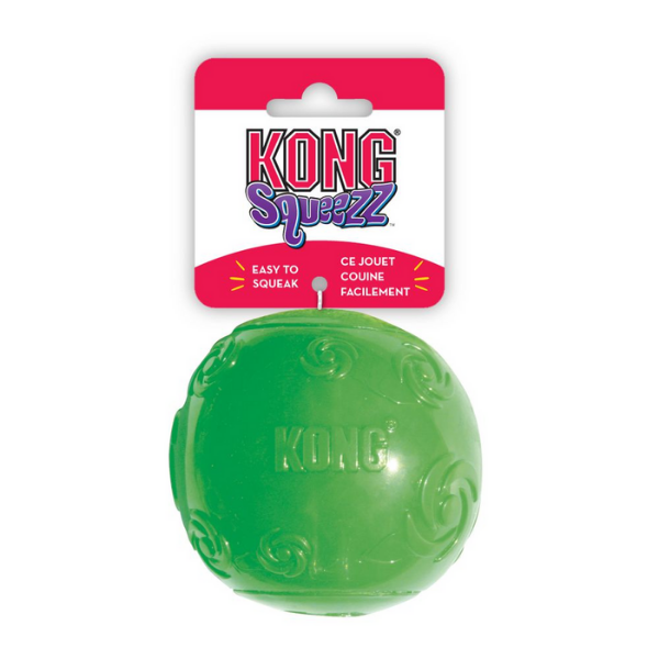 Kong Squeezz Ball Gioco Sonoro - Colori assortiti - Large