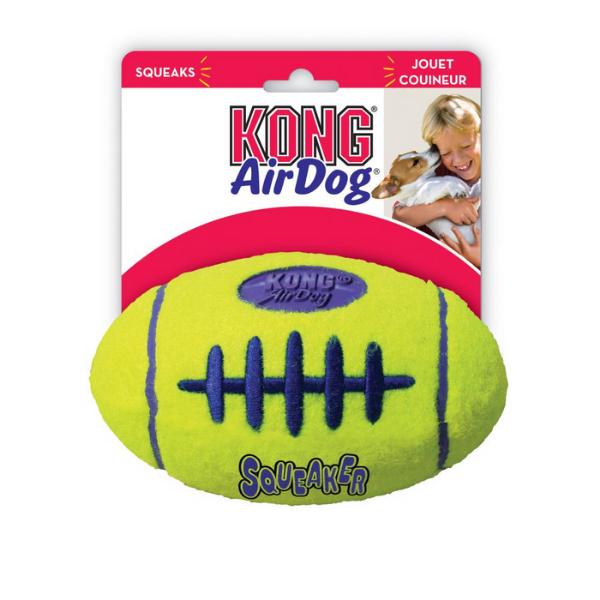Kong Airdog Squeaker Football - Medium - Giochi per cani - 1° ORDINE? scegli tra BZR5 / BZR20 + 200 pt fedeltà