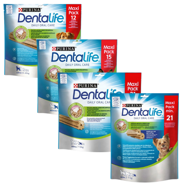Purina Dentalife Snack Cane Igiene Orale Maxi Pack: Mini Pack da 21 Stick