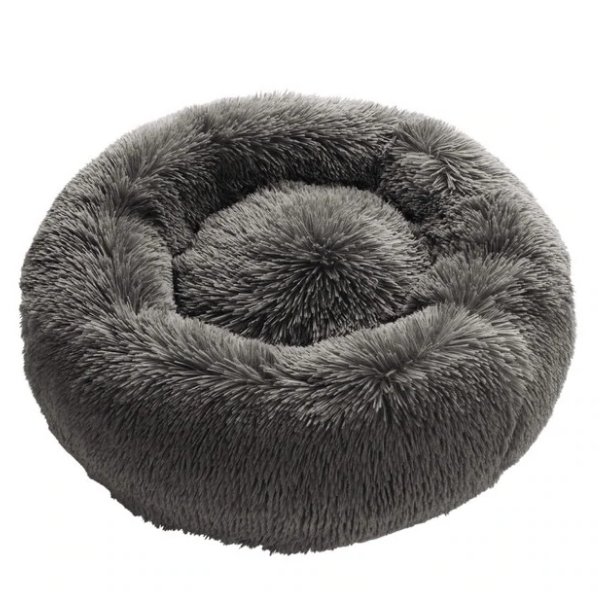 Image of Cuccia in morbido peluche Loppa Hunter - Antracite - S: diametro 60 cm