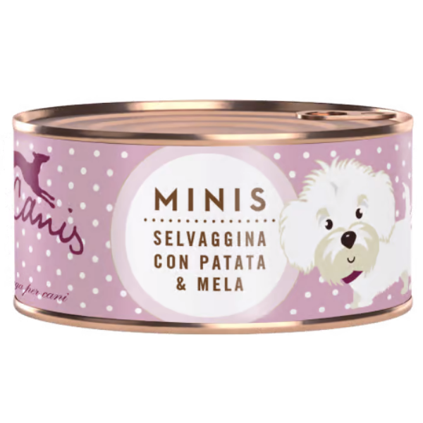 Terra Canis Mini Grain Free 100 gr - Selvaggina con Patate e Mela Confezione da 6 pezzi