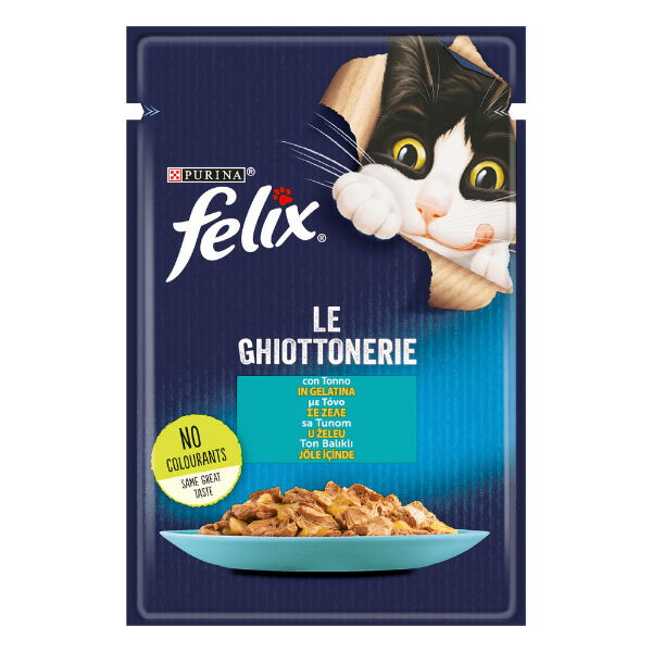 Purina Felix Le Ghiottonerie 85 gr - Tonno Confezione da 26 pezzi