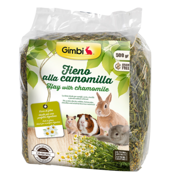 Image of Gimbi Fieno Ricco di Fibre 500 gr - Fieno alla Camomilla