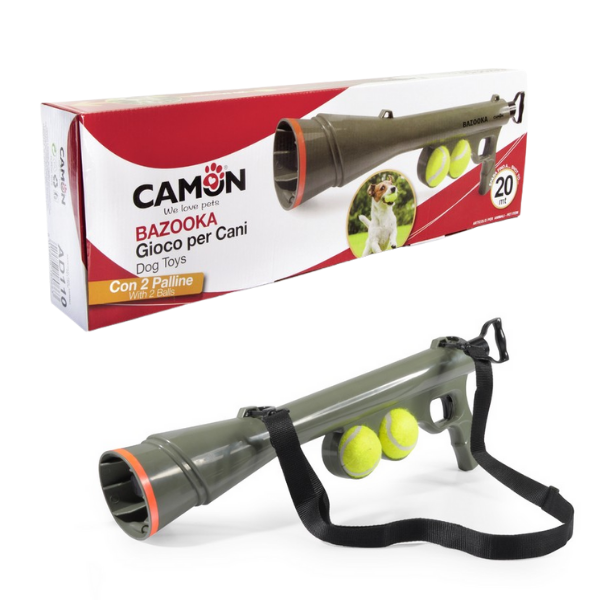 Image of Bazooka Lancia Palline Camon - 1 bazooka + 2 palline da tennis