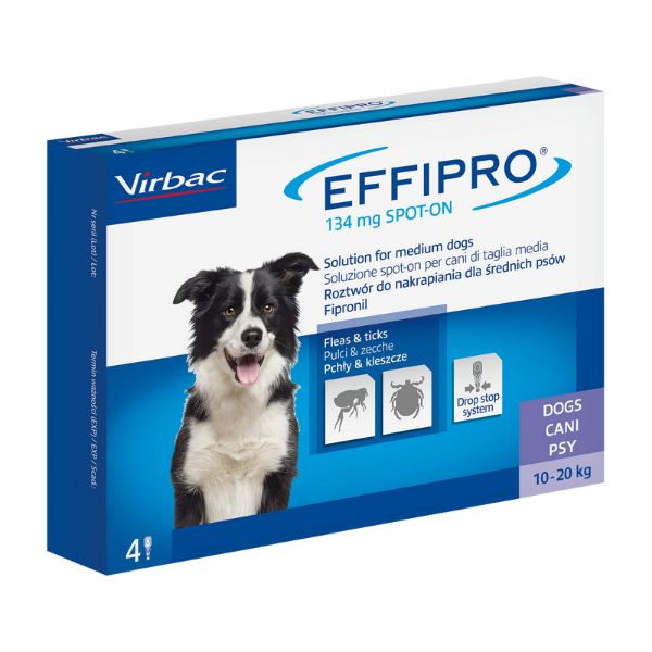 Image of Virbac Effipro Spot-On Cani : 4 pipette per cani da 2 a 10 kg