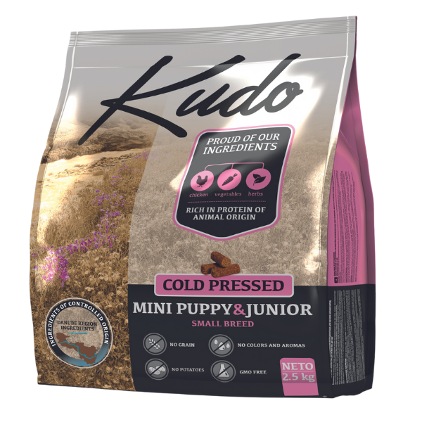 Image of Kudo Grain Free Puppy & Junior Mini Pollo: 2,5 Kg