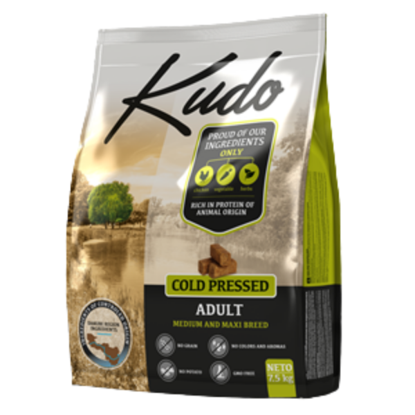 Kudo Grain Free Adult Medium/Maxi Pollo (scadenza: 07/12/2024) - 7,5 Kg