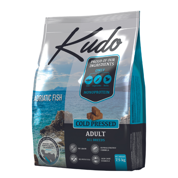 Image of Kudo Grain Free Adult All Breeds Adriatic Fish: 2,5 Kg