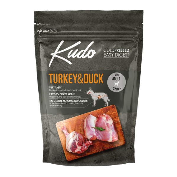 Kudo Low Grain Adult Mini Tacchino e Anatra - 3 Kg