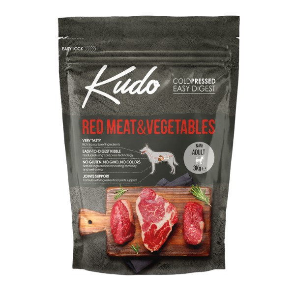 Image of Kudo Low Grain Adult Mini Carni Rosse: 3 Kg