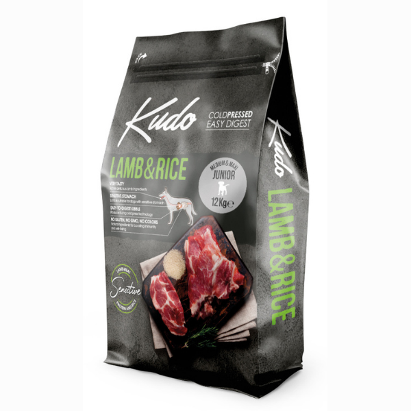 Image of Kudo Low Grain Puppy e Junior Medium/Maxi Agnello e Riso - 12 Kg 9042433