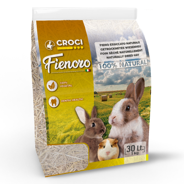 Image of Fieno naturale Fienoro per conigli Croci Rabbit - 1 kg