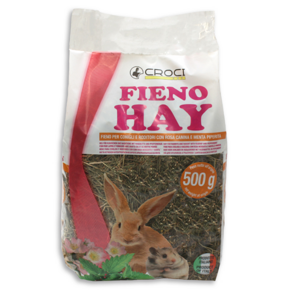 Fieno Hay Rosa canina e Menta Croci Rabbit - 500gr