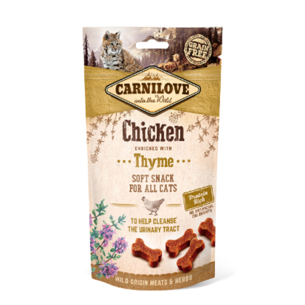 Carnilove Snack Semiumido Cat 50 gr - Pollo con Timo