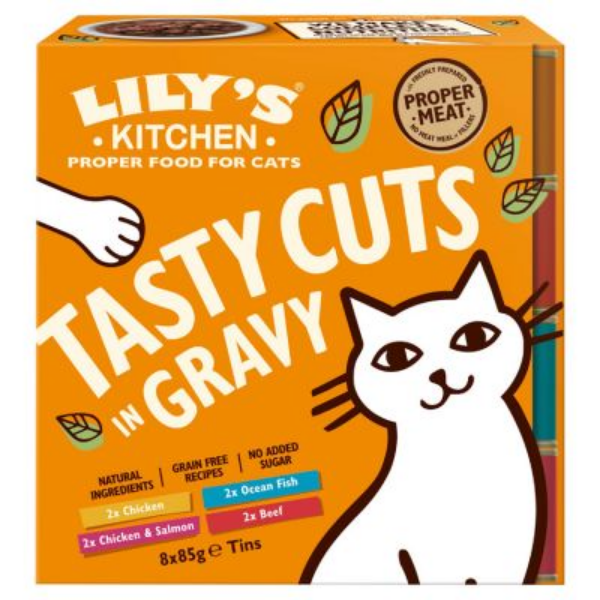 Image of Lily's Kitchen Cat Multipack Tasty Gravy - Multipack 8x85 gr Cibo umido per gatti