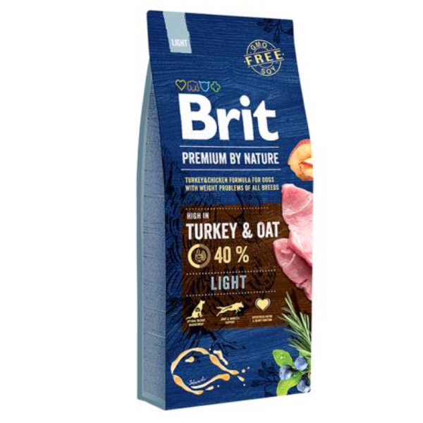 Image of Brit Premium Nature Light Dog Tacchino - 15 Kg Croccantini per cani