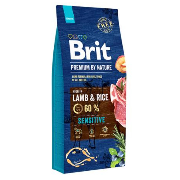 Image of Brit Premium Nature Sensitive Dog Agnello - 15 Kg Croccantini per cani