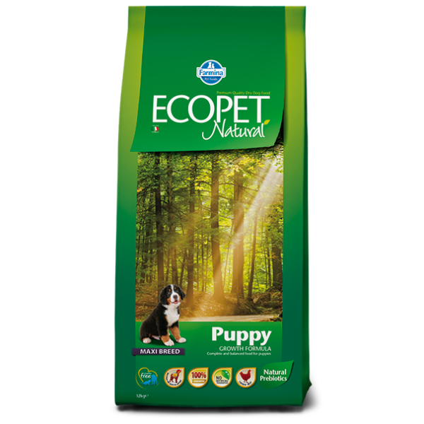 Image of Ecopet Natural Puppy Maxi Dog Pollo - 12 kg Croccantini per cani