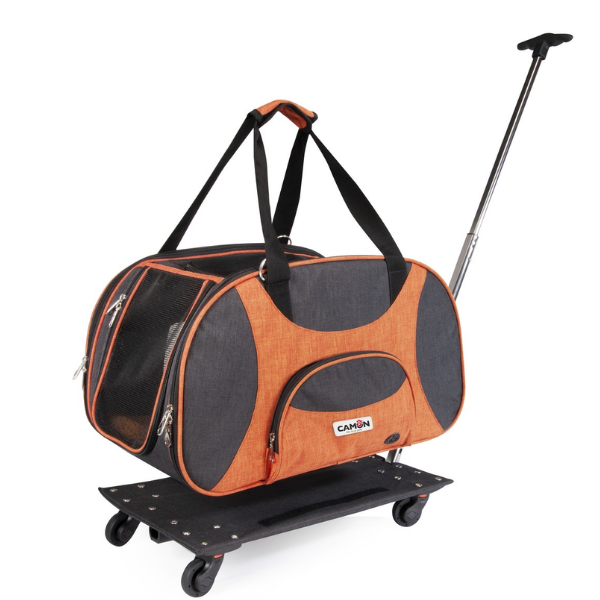 Trasportino con trolley rimovibile Camon - 53x31x31 cm