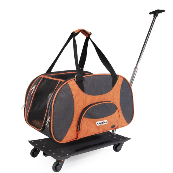 Immagine di Trasportino con trolley rimovibile Camon - 53x31x31 cm