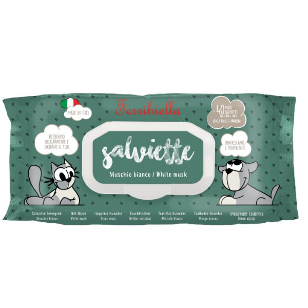 Salviette Detergenti Ferribiella 40 pezzi - Muschio Bianco
