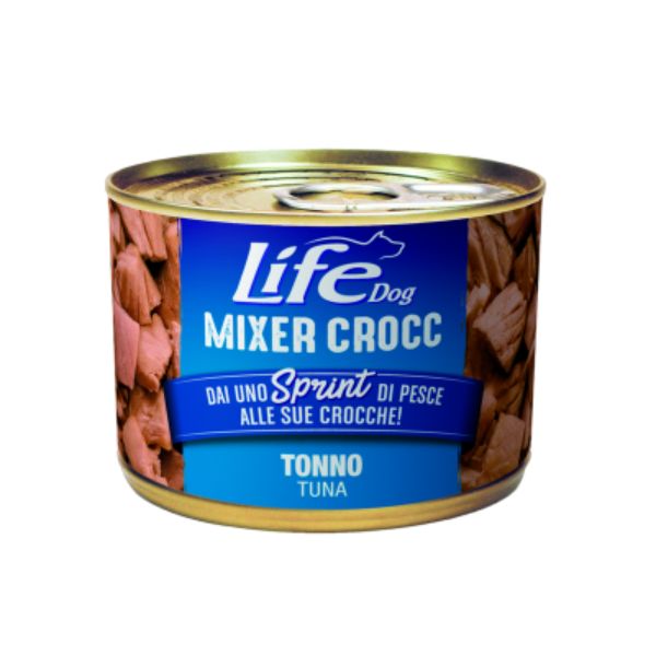 Image of Life Dog Umido Mixer Crocc Grain Free 150 gr - Tonno Confezione da 6 pezzi Monoproteico crocchette cani Cibo Umido per Cani